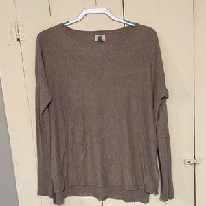 Old Navy Women's Taupe Crew Neck Top